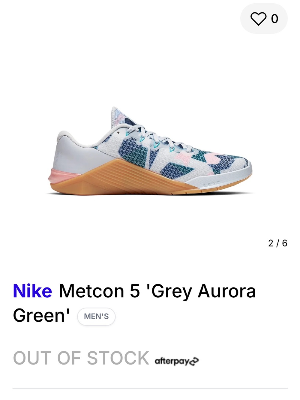2020 Nike Metcon 5 'Football Grey Aurora Green